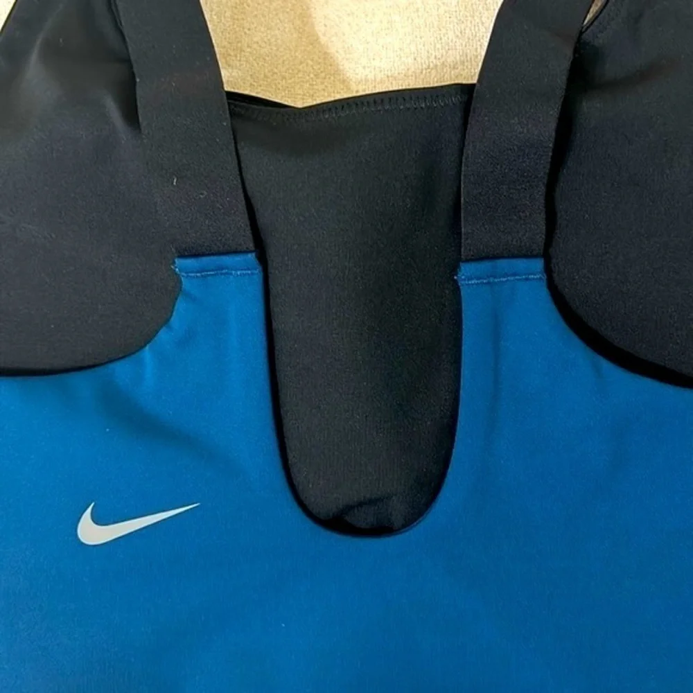 Nike Swoosh Sports Bra, Medium, Blue/Silver, NWT